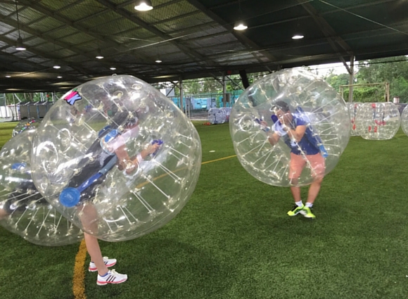 PWC Team Building Bubble Ball Games on Make a GIF