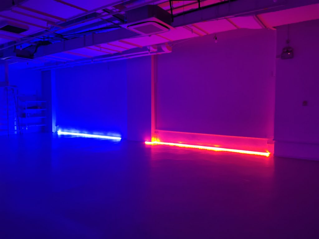 Event space in Singapore Event space in Singapore with neon lights