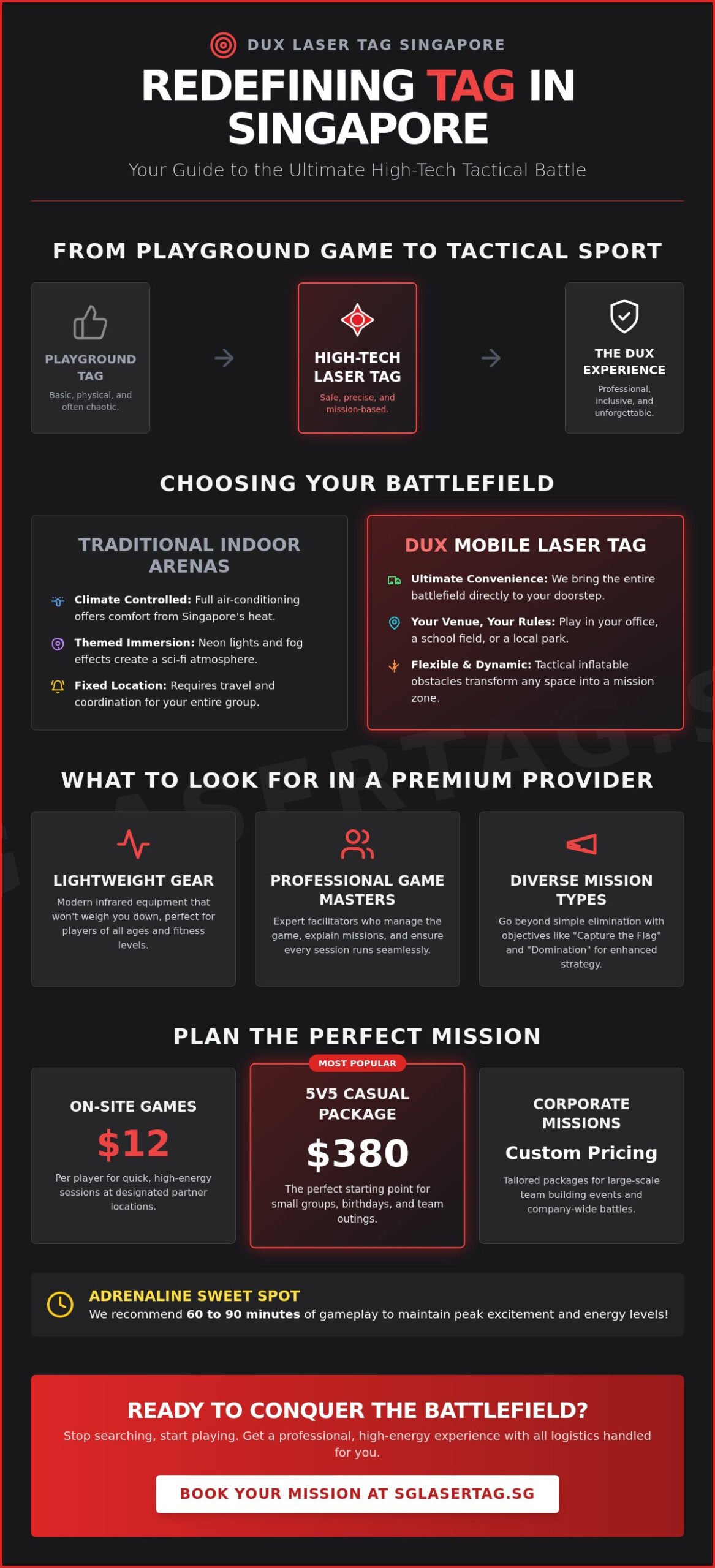 Tag Singapore: The Ultimate Buying Guide to the Best Laser Tag Experiences in 2026
