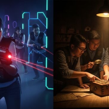 Laser Tag vs Escape Room for Team Building: The Ultimate 2026 Comparison Guide