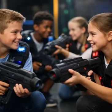 Safe Laser Tag for Kids Builds Team Skills
